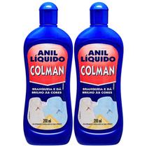 Kit 02 Anil Liquido Colman 200Ml Branqueia E Dá Brilho As Kit 02 Anil Liquido Colman 200Ml Branqueia E Dá Brilho As