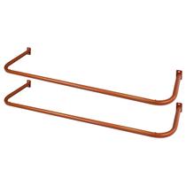 Kit 02 Araras de Parede Cabideiro para Quarto 1,20m Lazúli