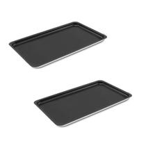 Kit 02 Assadeira Retangular Forno GN 58x38x2,5 TEFLON - ABC