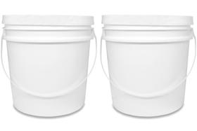 Kit 02 Baldes 10 Litros Tampa Hermética e Alça para Uso Geral Multiuso Armazenamento