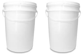 Kit 02 Baldes Plástico 22L Atóxico com Tampa Hermética e Alça para Armazenamento Alimentos Bebidas Kit 02 Baldes Plástico 22L Atóxico com Tampa Hermética e Alça para Armazenamento Alimentos Bebidas
