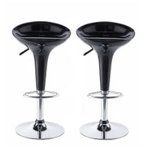 Kit 02 Banqueta Duoffice Tulipa Bancada Giratória Alta DU72 Kit 02 Banqueta Duoffice Tulipa Bancada Giratória Alta DU72