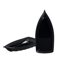 Kit 02 Barca Barco para Açaí Sushi Sashimi Bandeja 32 Preto Kit 02 Barca Barco para Açaí Sushi Sashimi Bandeja 32 Preto