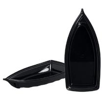 Kit 02 Barca Barco Para Açaí Sushi Sashimi Bandeja 42 Preto Kit 02 Barca Barco Para Açaí Sushi Sashimi Bandeja 42 Preto