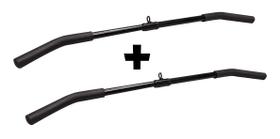 Kit 02 Barras Puxador Costas Pulley 1 Mt Profissional Academia