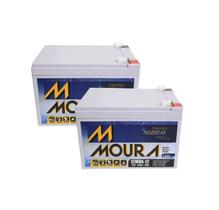 Kit 02 Bateria Gel Selada 12V 12ah - Moura Nobreak Kit 02 Bateria Gel Selada 12V 12ah - Moura Nobreak