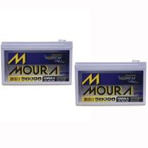 Kit 02 Bateria Gel Selada 12V 9ah - Moura No-break