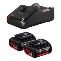 Kit 02 Baterias 18V - 4,0Ah + Carregador 18V-40 Bivolt (1600A02RM8) - Bosch