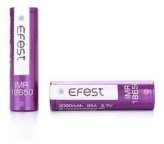 kit 02 baterias efest 18650 3000 mah 35a 3.7v