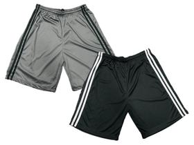 Kit 02 Bermudas Calções Masculino Futebol Treino Academia Cordão Elástico - VS Viana Shoes