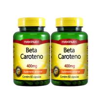 Kit 02 Beta Caroteno 400mg 60 Cápsulas Maxinutri