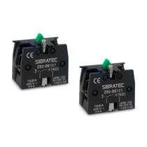 Kit 02 Blocos de Contato ZB2-BE101 1NA Para Botões e Seletoras Verde Sibratec Kit 02 Blocos de Contato ZB2-BE101 1NA Para Botões e Seletoras Verde Sibratec