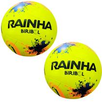 Kit 02 Bola De Biribol Rainha Cor:Amarelo+LaranjaTamanho:ÚnicoGênero:Homem Kit 02 Bola De Biribol Rainha Cor:Amarelo+LaranjaTamanho:ÚnicoGênero:Homem