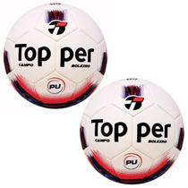 Kit 02 Bola De Futebol Campo Topper Boleiro Hibrid Kit 02 Bola De Futebol Campo Topper Boleiro Hibrid