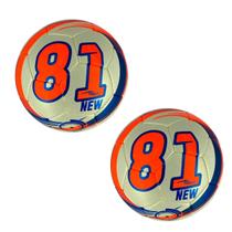 Kit 02 Bola De Futebol Society Dalponte 81 New Microfibra Costurada A Mão