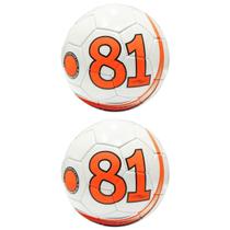 Kit 02 Bola De Futebol Society Dalponte 81 Star Costurada A Mão