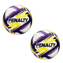 Kit 02 Bola De Futebol Society Penalty Líder XXVI Cor:Roxo+Amarelo