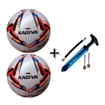 Kit 02 Bola Futsal Kagiva F5 Pro Extreme Profissional Bomba De Ar Kagiva Dupla Ação Kit 02 Bola Futsal Kagiva F5 Pro Extreme Profissional Bomba De Ar Kagiva Dupla Ação