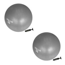 Kit 02 Bola Suíça De Ginástica Pilates 55cm Vollo - Acompanha Bomba