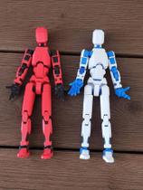 Kit 02 Bonecos 100% Articulado Dummy 13 Figura Ação Brinquedo Manequim Infantil 14cm DESMONTADO VERM/PRETO - AZUL/BRANCO Kit 02 Bonecos 100% Articulado Dummy 13 Figura Ação Brinquedo Manequim Infantil 14cm DESMONTADO VERM/PRETO - AZUL/BRANCO