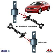Kit 02 bucha braço reto traseira honda civic 2001/2006 diametro 42 mm Kit 02 bucha braço reto traseira honda civic 2001/2006 diametro 42 mm