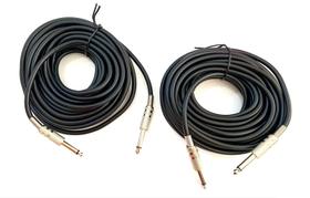 Kit 02 Cabo Microfone e Violão Mono P10 / P10 10M