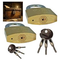 Kit 02 Cadeados Globe Original 50mm Chave Tetra Proteção Antifurto Para Portão Garagem Etc Kit 02 Cadeados Globe Original 50mm Chave Tetra Proteção Antifurto Para Portão Garagem Etc