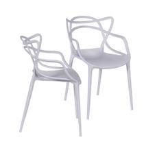 Kit 02 Cadeiras Boxbit Solna Polipropileno Branca Kit 02 Cadeiras Boxbit Solna Polipropileno Branca