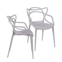 Kit 02 Cadeiras Boxbit Solna Polipropileno Fendi