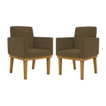 KIT 02 Cadeiras Com Base Mesa De Estudos Poltrona Decorativa