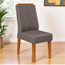 Kit 02 Cadeiras De Jantar Estofada Lidia Freijó Veludo Lunar- Mabe Magazine