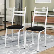 Kit 02 Cadeiras Para Mesa de Cozinha 061 Branco Portugal - Desk Design Kit 02 Cadeiras Para Mesa de Cozinha 061 Branco Portugal - Desk Design