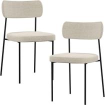 Kit 02 Cadeiras Sala De Jantar L02 Champagne