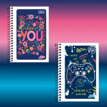 Kit 02 Caderneta Espiral Pequena Anotações 1/8 D+ 96 Folhas Capa Flexível Tilibra Material Escolar Escritório Kit 02 Caderneta Espiral Pequena Anotações 1/8 D+ 96 Folhas Capa Flexível Tilibra Material Escolar Escritório