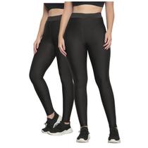 Kit 02 Calça Legging Feminina Academia Suplex Esporte Corrida Fafenix