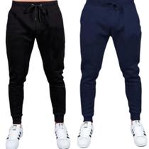 Kit 02 Calças De Moletom Masculina Jogger Treino Academia M1