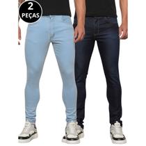 Kit 02 Calças Jeans Skinny Masculina