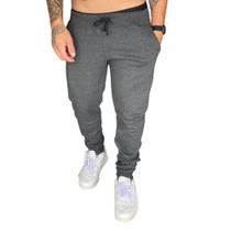 Kit 02 calças moletom masculina jogger slim fit básica lisa - JinkingStore