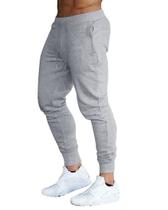 Kit 02 calças moletom masculina jogger slim fit básica lisa Kit 02 calças moletom masculina jogger slim fit básica lisa