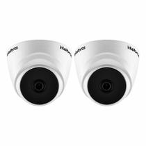 Kit 02 Câmeras de Segurança Intelbras VHD 1520 D 5MP Dome com Visão Noturna de 20 metros Lente 2,8mm