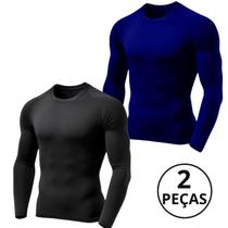 Kit 02 Camiseta Térmica Masculina Proteção Solar UV Manga Longa Lisa UV +50 - Vulc