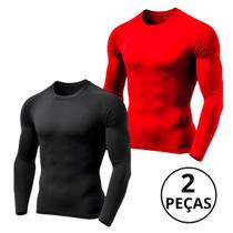 Kit 02 Camiseta Térmica Masculina Proteção Solar UV Manga Longa Lisa UV +50 Kit 02 Camiseta Térmica Masculina Proteção Solar UV Manga Longa Lisa UV +50