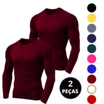 Kit 02 Camiseta Térmica Proteção UV Manga Longa