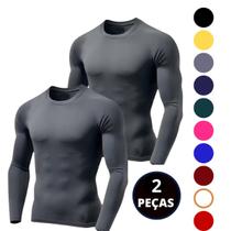 Kit 02 Camiseta Térmica Proteção UV Manga Longa