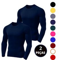 Kit 02 Camiseta Térmica Proteção UV Manga Longa