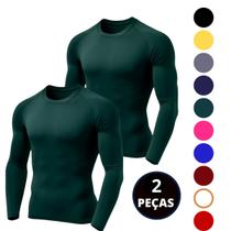 Kit 02 Camiseta Térmica Proteção UV Manga Longa