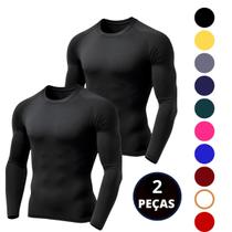Kit 02 Camiseta Térmica Proteção UV Manga Longa