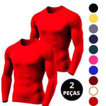 Kit 02 Camiseta Térmica Proteção UV Manga Longa