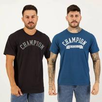 Kit 02 Camisetas Champion Marinho e Preto Kit 02 Camisetas Champion Marinho e Preto