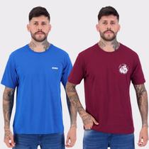 Kit 02 Camisetas Nicoboco Bordo e Azul Kit 02 Camisetas Nicoboco Bordo e Azul